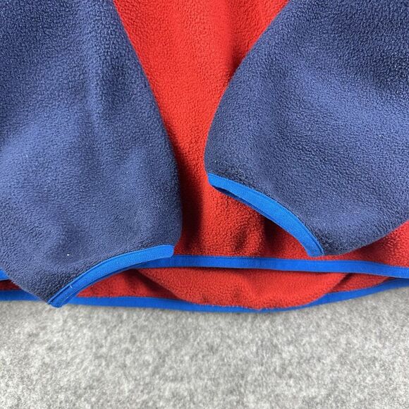 Patagonia Synchilla Snap T Fleece Pullover Mens L Navy Andes Blue Red Retro 2014 - Picture 5 of 12